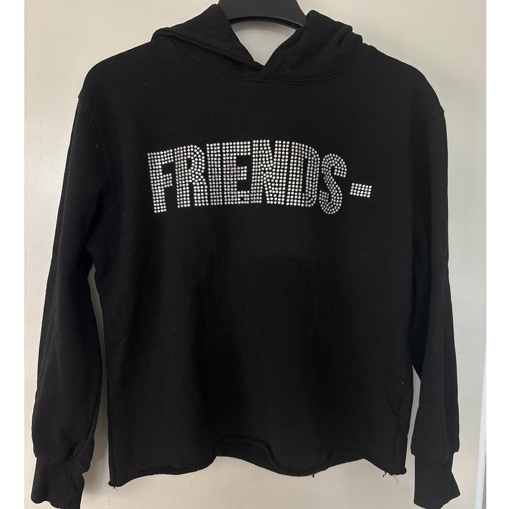 Vlone Staple Swarovski Crystal Friends Hoodie  Small Hooded Pullover Sweatshirt